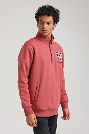 Kestane Slim Fit Half-Zip Sweatshirt 23FWM64065