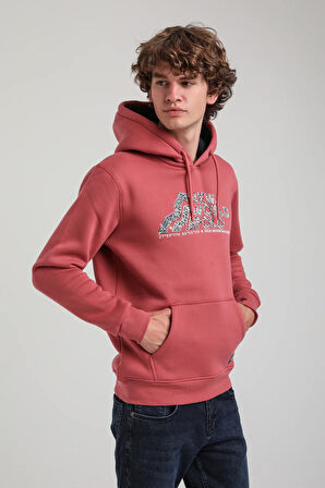 Kapüşonlu Kestane Slim Fit Hoodie 23FWM64051