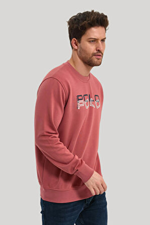 Bisiklet Yaka Kestane Slim Fit Sweatshirt 23FWM60166