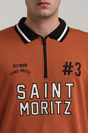 Bisiklet Yaka Kiremit Slim Fit Sweatshirt 24FWM60207