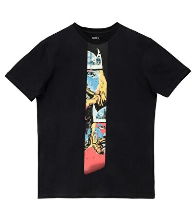 Viking Twins Regular Tshirt - Siyah