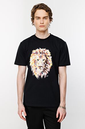Roar Lion Regular Tshirt - Siyah