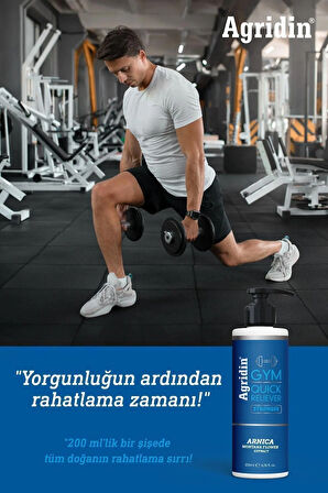 Agridin Gym Quick Relieve Sporcu Ağrı Giderici Krem (STRONGER) 200 ml