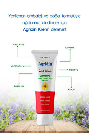 Agridin Arnica Montana Lavanta Biberiye Okaliptüs  Krem 100 ml Tüp