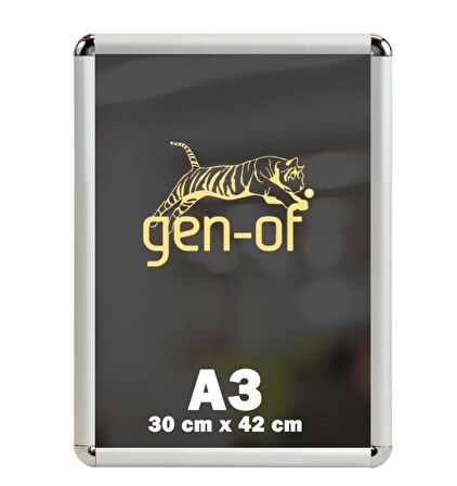 Gen-Of A4 Rondo Çerçeve Alüminyum 21x30 1 Adet