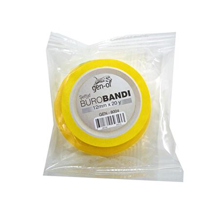 Gen-Of 12mmx20Yard(18M) Selefon Bant 60 Adet