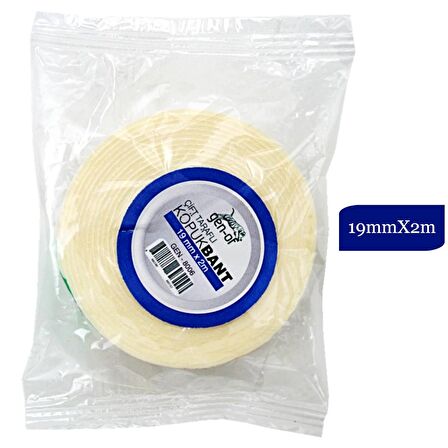 Gen-Of Çift Taraflı Köpük Bant 19mmx2m GEN-8006 3 Adet