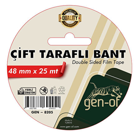 Gen-Of Çift Taraflı Bant 48x25 m (GEN-8205)