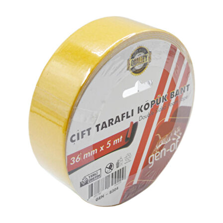 Gen-Of Çift Taraflı Köpük Bant 36x5 m (GEN-8304)