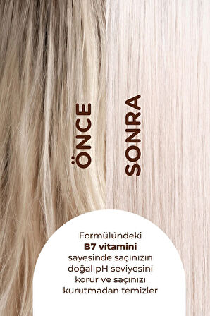 Biotin B7 ve Kolajen İçeren Vegan Saç Kremi, Nemlendiren, Besleyici ve Onarıcı Saç Bakım Kremi 200ml