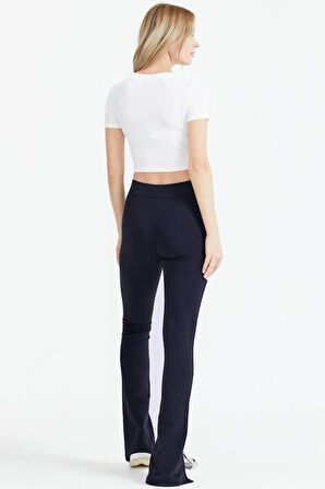 Önü Yırtmaçlı Eşofman Altı  - Lacivert