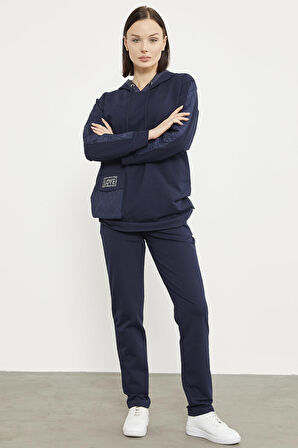 Rahat Kalıp Büyük Cepli Eşofman Takım - Lacivert