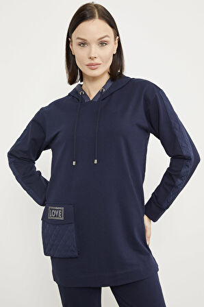 Rahat Kalıp Büyük Cepli Eşofman Takım - Lacivert