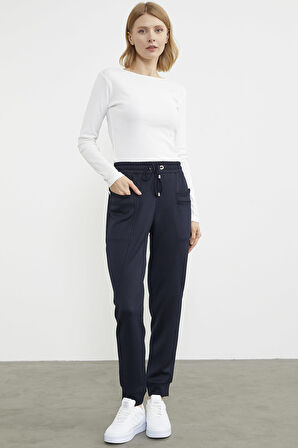 Scuba Kumaş Cepli Eşofman Altı - Lacivert