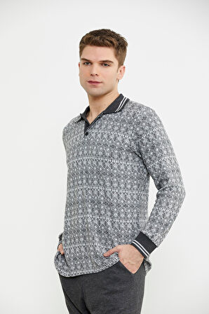 Sementa Yumuşak Dokulu Polo Yaka Pijama Takım 84420 