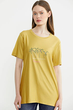 25Y2231-60075 SEMENTA EGZOTİK BASKILI TSHIRT