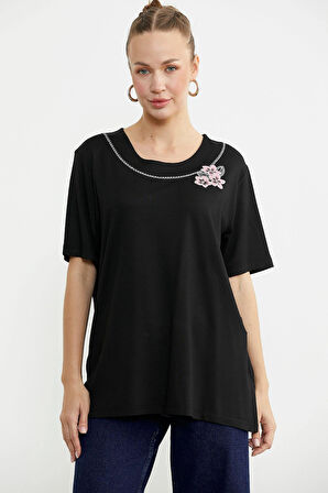 25Y2231-60073 SEMENTA NAKIŞLI PENYE TSHIRT