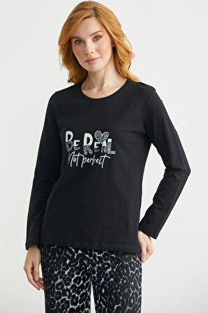 Sementa Yumuşak Dokulu Leopar Kombinli Rahat Takım 76486 