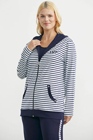 Sementa Kapişonlu Çizgili Eşofman Takım 76512 