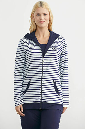 Sementa Kapişonlu Çizgili Eşofman Takım 76512 