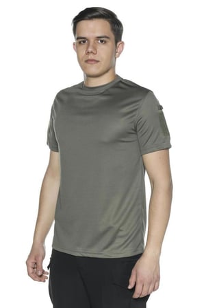Single Sword Yakasız Kısa Kol Tactical T-Shirt - Tişört