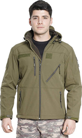 Çapraz Cepli Askeri Tactical Softshell Polar Mont 