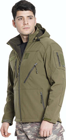 Çapraz Cepli Askeri Tactical Softshell Polar Mont 