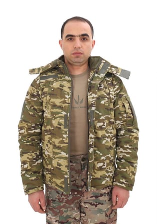 Single Sword Su Geçirmez Kamuflaj Erkek Softshell Parka(MULTİCAM-XL)