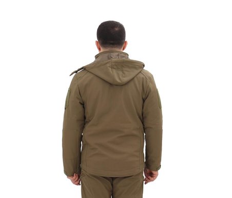 Single Sword Su&Rüzgâr Geçirmez Kapüşonlu Softshell Kışlık Erkek Mont(ATACS-S)