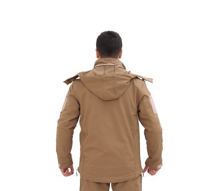 Single Sword Su&Rüzgâr Geçirmez Kapüşonlu Softshell Kışlık Erkek Mont(ATACS-S)