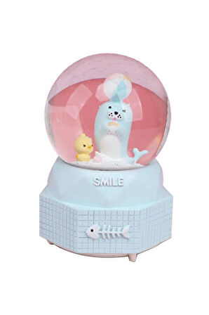 Işıklı Müzikli Mini Boy Kar Küresi No-22