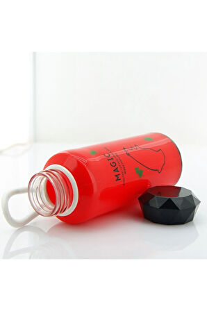 330 Ml Plastik Kapak Matara Magic Kırmızı