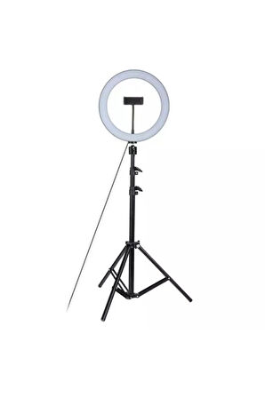 Youtuber Led Işıklı Halka 13 Inch Selfie/yayıncı/makyaj Işığı 210 Cm Tripod
