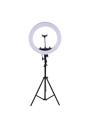 Youtuber Selfie Led Işıklı Hq-18 Halka 18 Inch Selfie/yayıncı/makyaj Işığı 210 Cm Tripod