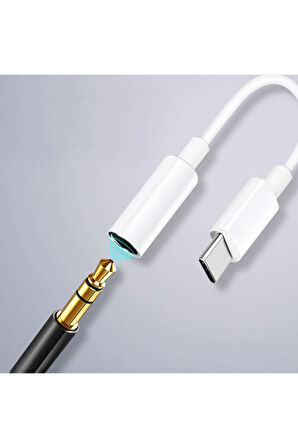 Type-c To Aux 3.5mm Kulaklık Çevirici Dönüştürücü Adaptör