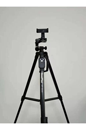 Np-8830 155 Cm Bluetooth Kumandalı Profesyonel Telefon Kamera Tutucu Çantalı Tripod