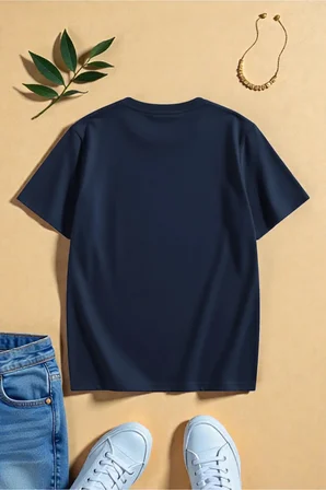 Unisex Kalp Baskılı Tasarım Tshirt