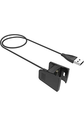 Fitbit Charge 2 Ile Uyumlu Akıllı Saat Usb Şarj Kablosu Siyah
