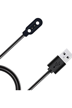 Haylou Ls01,ls02 Solar Ile Uyumlu Siyah Kablolu Smart Akıllı Saat Için Şarj Kablosu