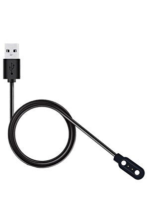 Haylou Ls01,ls02 Solar Ile Uyumlu Siyah Kablolu Smart Akıllı Saat Için Şarj Kablosu