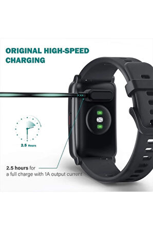 Huawei Honor Band 7/ 4 Pro / Watch Fit /Watch Fit 2-Watch Fit Mini Modeller Uyumlu Usb Şarj Siyah