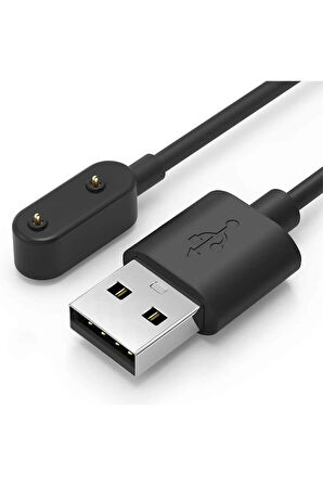 Huawei Watch Fit Ile Uyumlu Akıllı Saat Için Manyetik Usb Şarj Kablosu Siyah