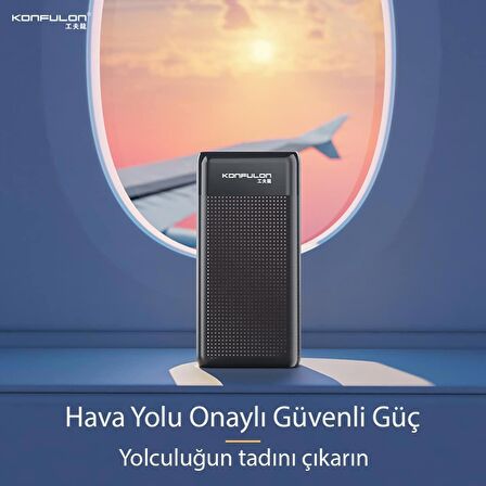 Coverzone 15 W 20000 mAh Hızlı Şarj Powerbank Siyah 