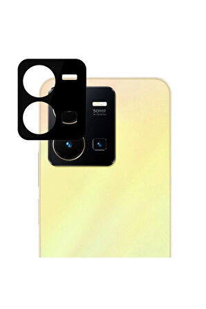 Samsung Galaxy A71 Ile Uyumlu 3d Kamera Lens Koruma Z-panoply Tam Kaplayan Kamera Koruma Siyah