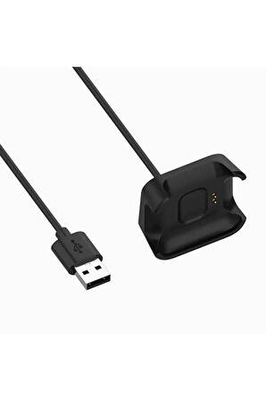 Redmi Watch Ile Uyumlu Akıllı Saat Şarjı Manyetik Şarj Adaptörü Usb Şarj Kablosu Siyah