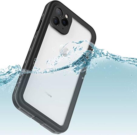 iPhone 14 Pro ile Uyumlu Su Geçirmez Kılıf IP68 Sertifika Waterproof 1 Saat 2 Metre Su Sızdırmaz