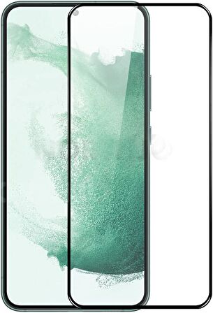 Coverzone Ekran Koruyucu Samsung Galaxy S23 Plus Uyumlu Tam Kapatan 5d Ekran Koruyucu Sert Temperli Kırılmaz Cam Siyah