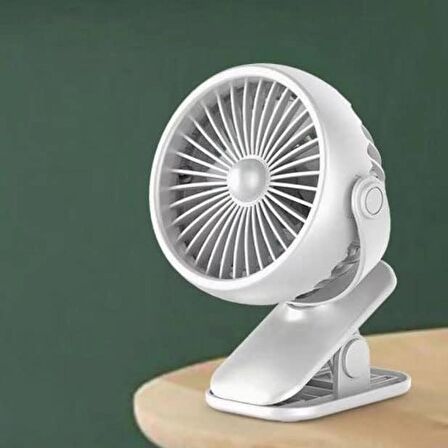 Coverzone Mini Usb Fan Standlı Koca Kafa Dizayn Mandallı Kıskaçlı Model Tatilde Kampda Evde İş Yerinde Çantada Taşınabilir 20cm Yüksekliği Oynar Başlık 3 Kademeli Üfleme YS-2260 (Pembe)