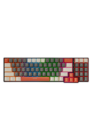 K780 Kablolu Mekanik Rgb Işıklı Klavye 78 Tuşlu Ingilizce Q Klavye Ofis Kırmızı Switch