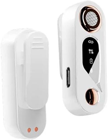 Coverzone Yaka Mikrofonu Lightning Uyumlu Youtube Twitch Canlı Yayın Tiktok Klipsli Yaka Mikrofonu iPhone Lightning ve Type-C Seçenekli Modellerine Uyumlu S36 (Lightning)